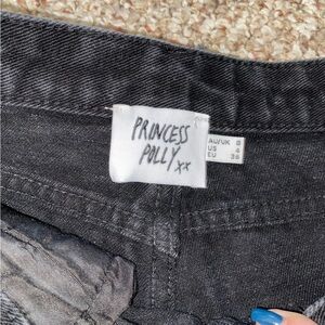 Princess Polly Cropped Black Jeans